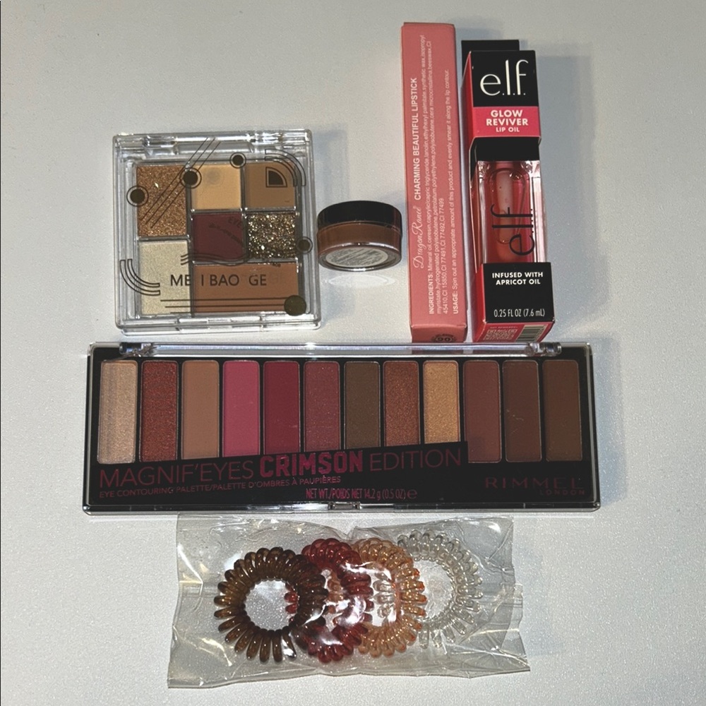 Neutral Beauty Bundle for Eyes, Face, Lips, and Hair